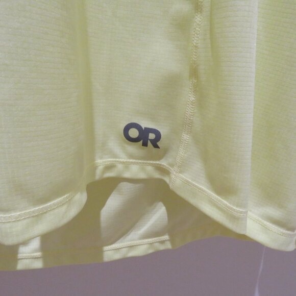 OUTDOOR RESEARCH Echo Hoodie Top in Cool Matcha Yellow Outdoor Gorpcore Layering - Picture 5 of 11